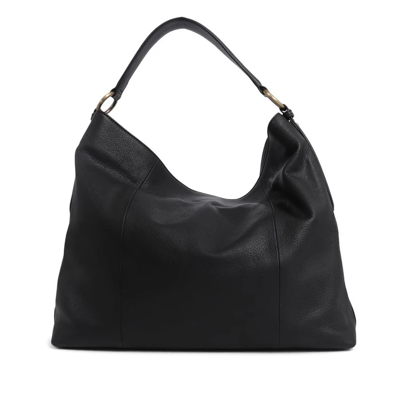 Violetta Leather Shoulder Bag - VIOLETTA / 325 463 - Black