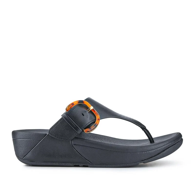 Leather Buckled Toe-Post Sandals - FITF41521 / 326 867