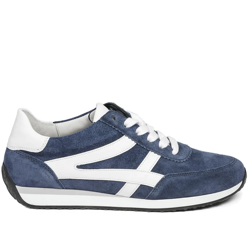 Gabor Globe Wide Fit Leather Trainers - GAB43509 / 328 760