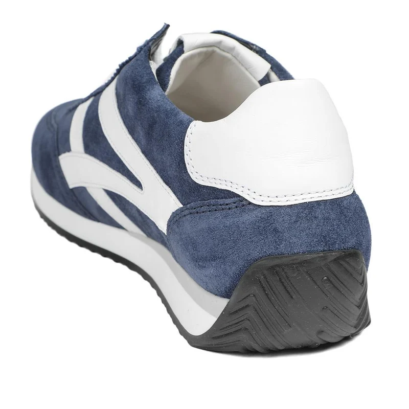 Gabor Globe Wide Fit Leather Trainers - GAB43509 / 328 760 - Navy