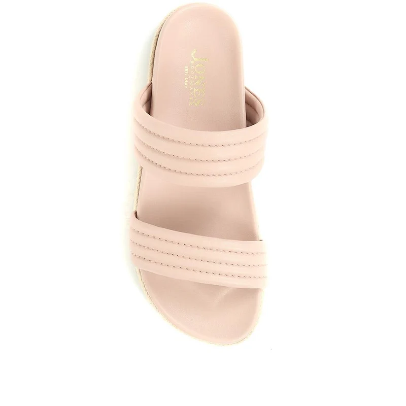 Lenora Leather Mule Sandals - LENORA / 321 573 - Nude