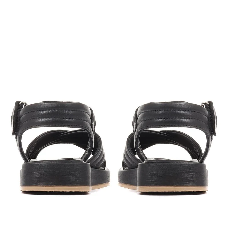 Maera Leather Platform Sandals - MAERA / 322 402 - Black