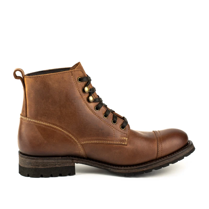 Urban-Schnürstiefel für Herren 2478 aus braunem Leder