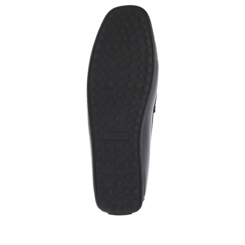 Paterson Leather Moccasins - PATERSON / 325 093 - Navy