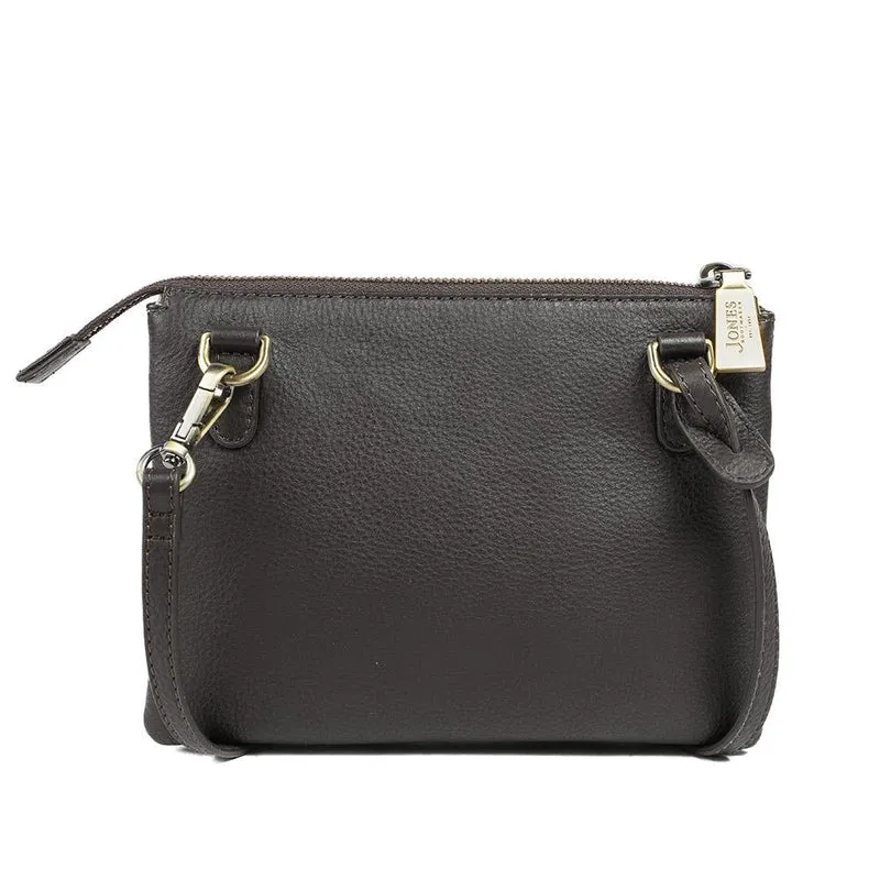Warsaw Leather Zip Up Shoulder Bag - WARSAW / 329 200 - Chocolate