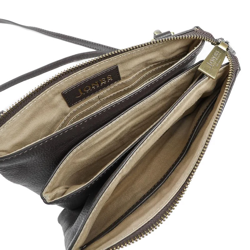 Warsaw Leather Zip Up Shoulder Bag - WARSAW / 329 200 - Chocolate