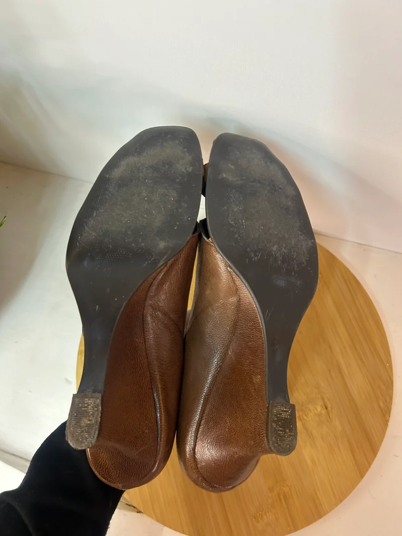 Vintage Echtleder Pumps / Schuhe - SAPHIRE - Gr. 40