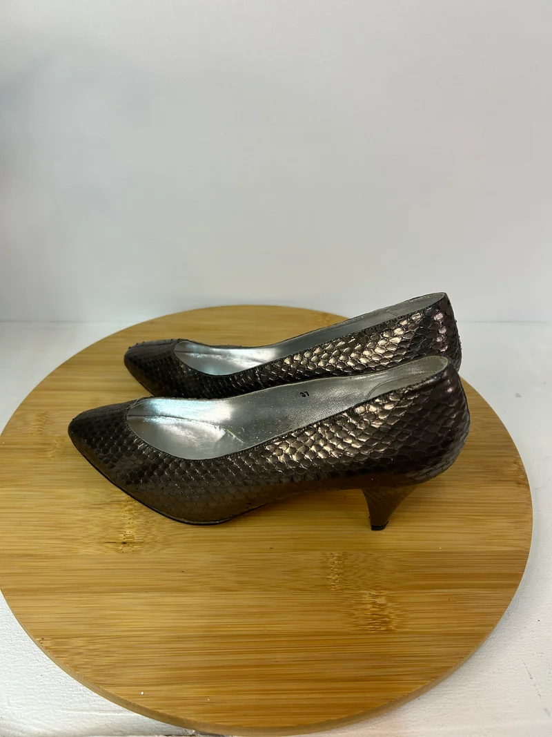Vintage Animalprint Metallic Pumps / Schuhe - R.Dietrich - Gr. 37