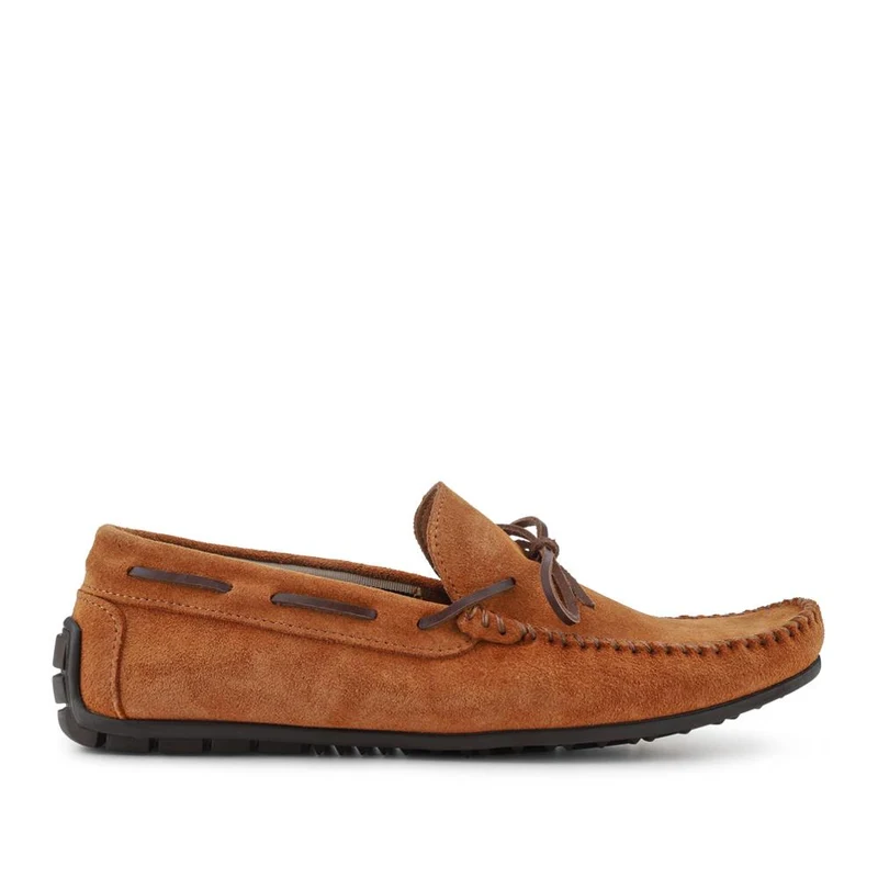 Zeke Leather Full Slippers - ZEKE / 328 015 - Chestnut