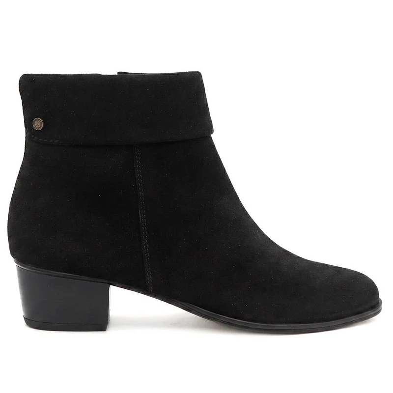 Madrigal Leather Cushioned Ankle Boots - MADRIGAL / 329 832 - Black Suede