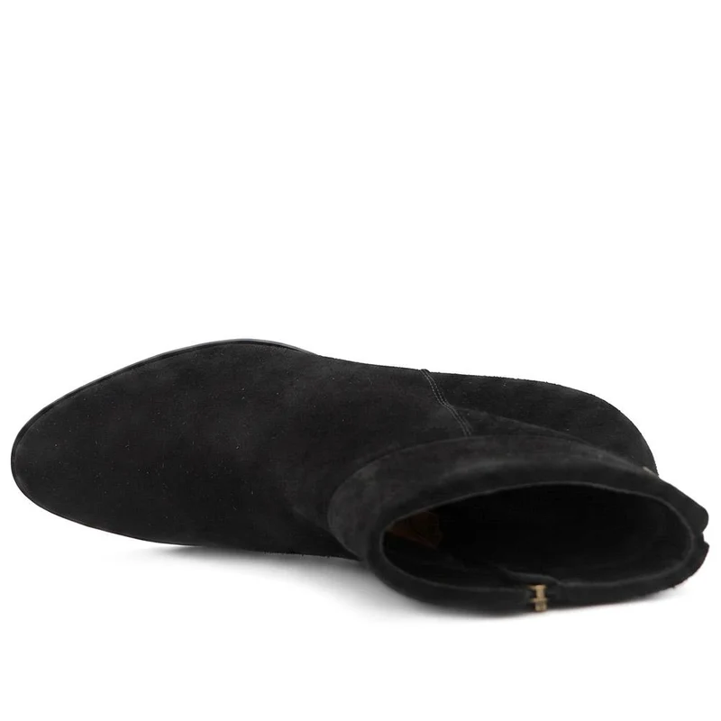 Madrigal Leather Cushioned Ankle Boots - MADRIGAL / 329 832 - Black Suede