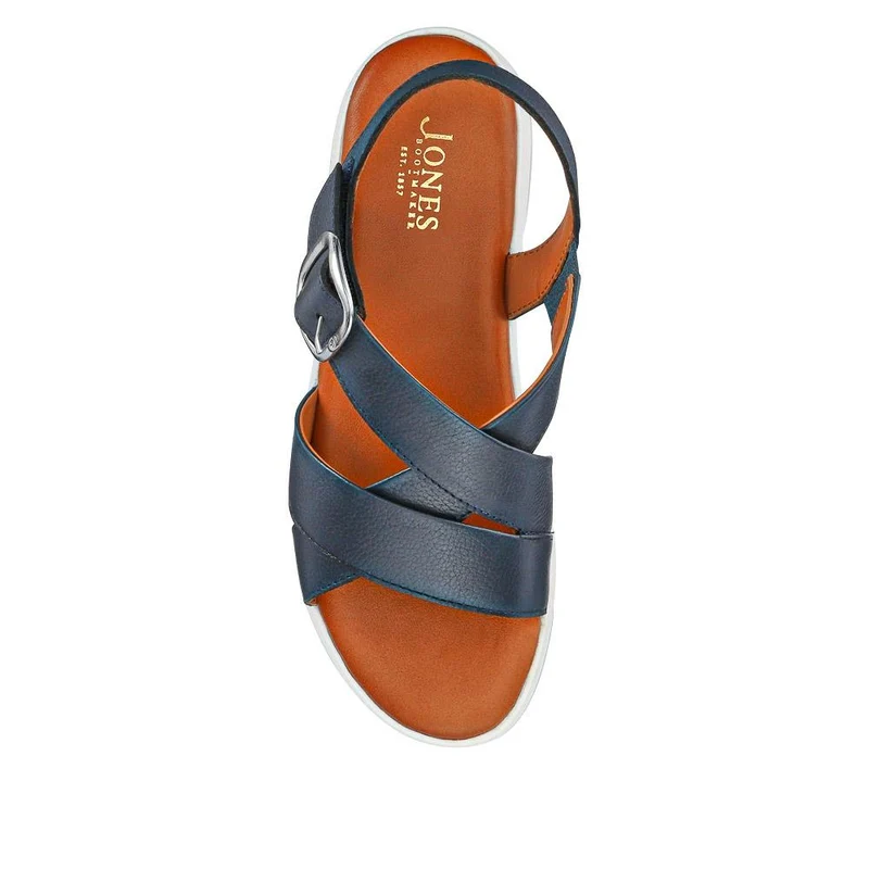 Ilaria Casual Leather Sandals - ILARIA / 327 308 - Navy