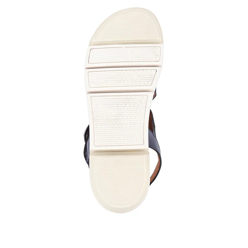Ilaria Casual Leather Sandals - ILARIA / 327 308 - Navy