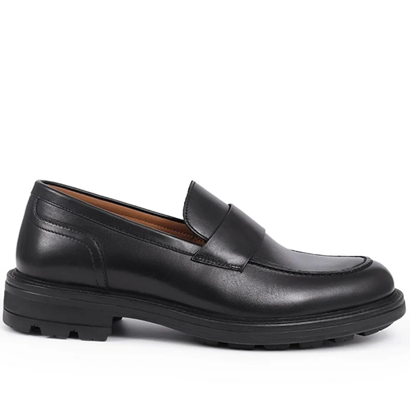 Romeo Leather Loafers - ROMEO / 325 928 - Black