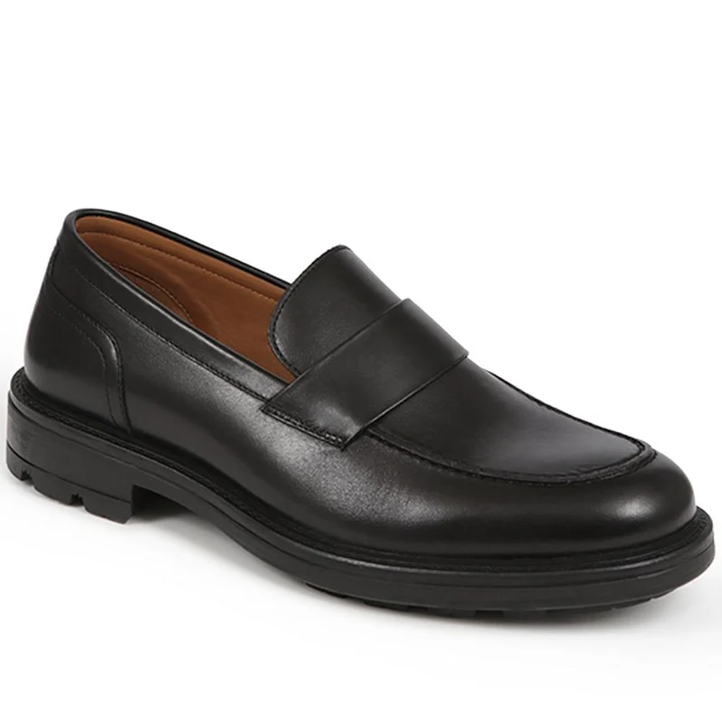 Romeo Leather Loafers - ROMEO / 325 928 - Black