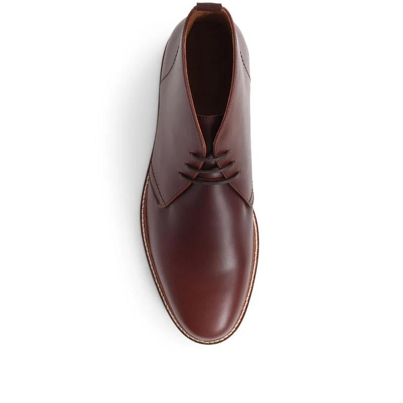 Ezra Leather Chukka Boots - EZRA / 324 393 - Dark Brown
