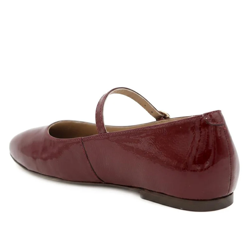 Sonnet Wide Fit Leather Mary Janes - SONNETWIDE / 329 918 - Burgundy Patent