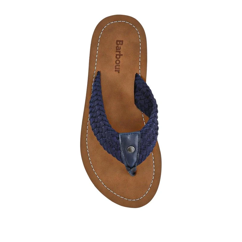 Chunky Soled Toe Post Sandals - BARBR41510 / 326 766 - Navy