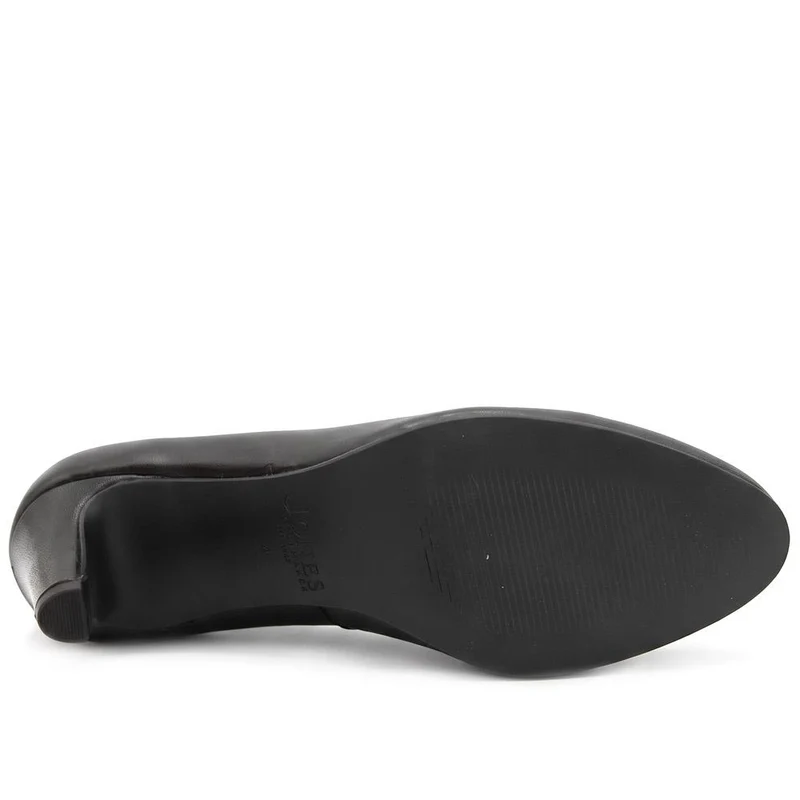 Zayna Leather Stiletto Heel Court Shoes - ZAYNA / 329 923 - Black