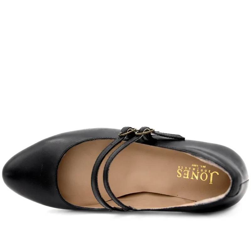 Xanthi Heeled Mary Janes - XANTHI / 325 044 - Black Leather