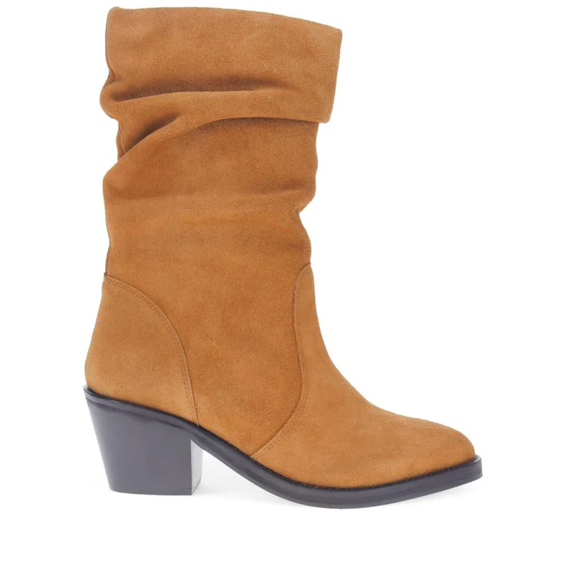 Nerine Calf-Length Boots - NERINE / 325 849 - Tan