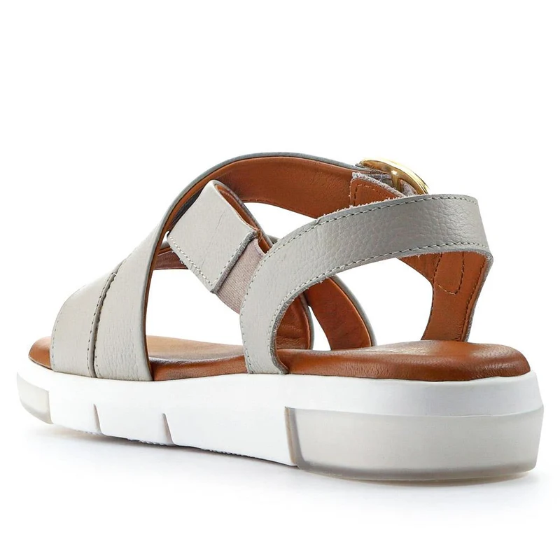 Ilaria Casual Leather Sandals - ILARIA / 327 308 - Taupe