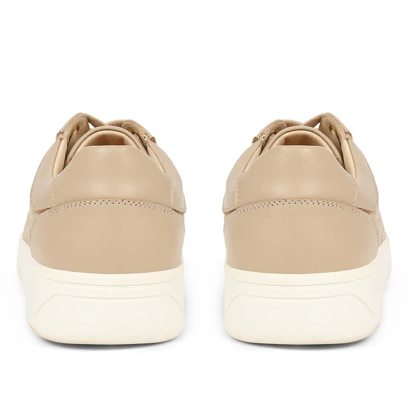 Allana Leather Lace-Up Trainers - ALLANA / 325 133 - Beige