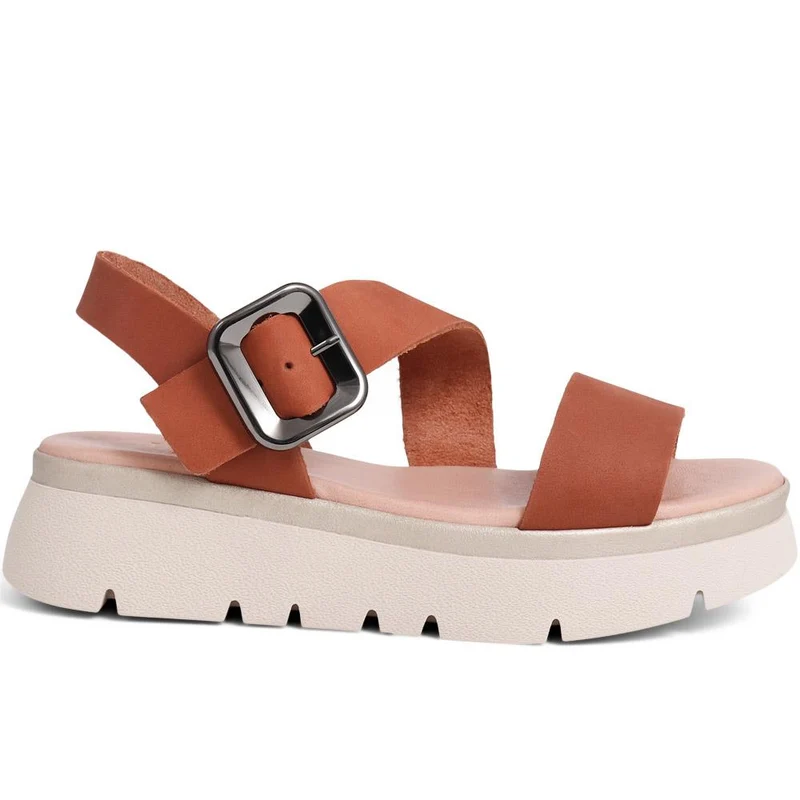 Veena Platform Sandals - VEENA / 325 200 - Tan