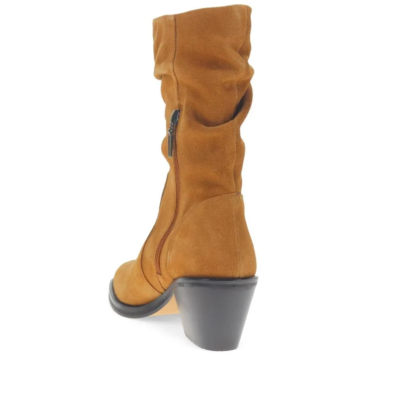 Nerine Calf-Length Boots - NERINE / 325 849 - Tan