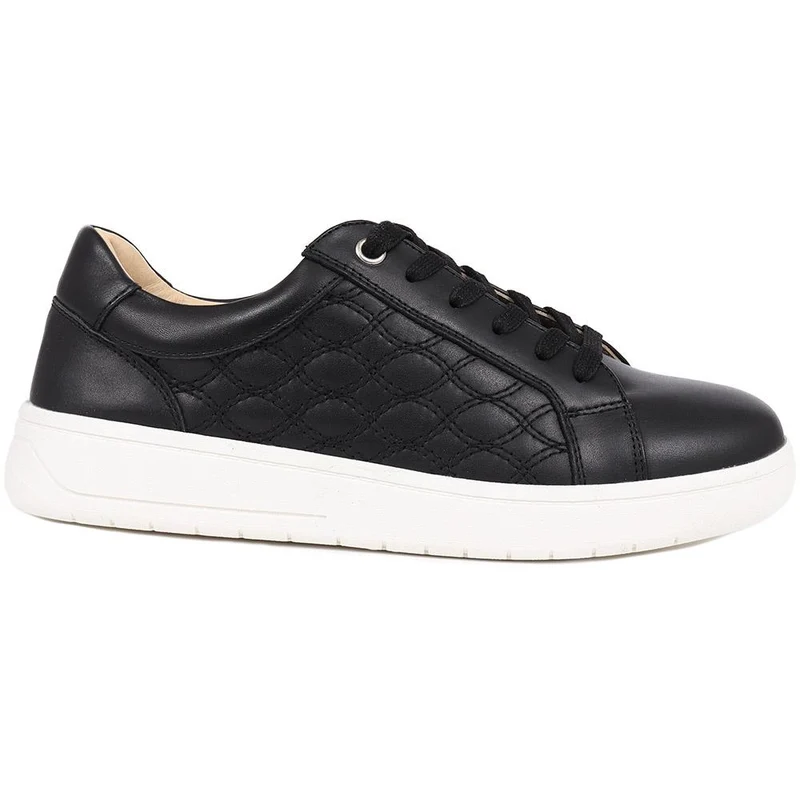 Allana Leather Lace-Up Trainers - ALLANA / 325 133 - Black