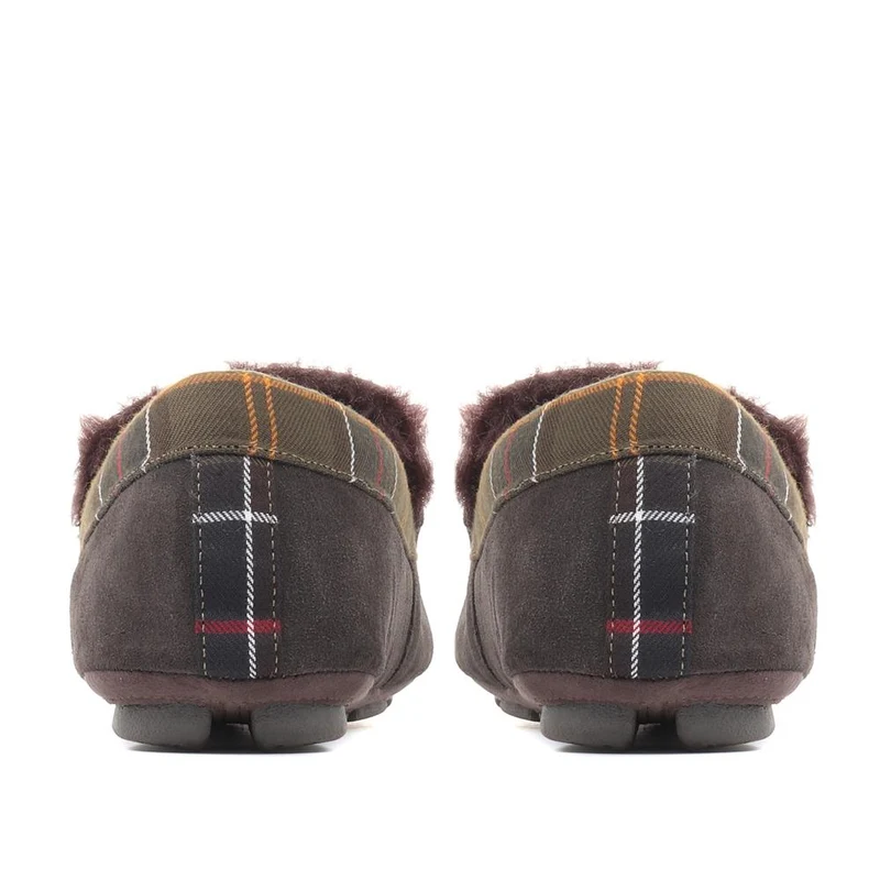 Barbour Monty House Slippers - BARBR28506 / 313 954 - Chocolate