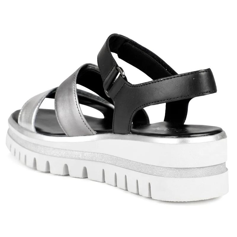 Gabor Triple Adjustable Strap Wedge Sandals - GABC43509 / 330 407 - Navy Multi