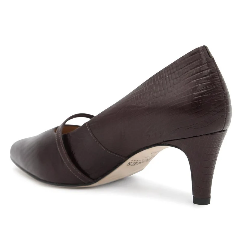Zienna Wide Fit Mary Janes - ZIENNAWIDE / 330 273 - Brown Lizard