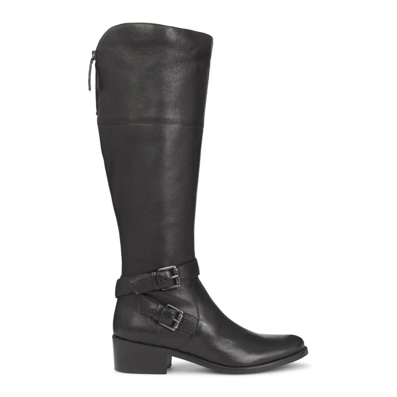 Leather Knee Boots - CARM28507 / 313 432 - Black