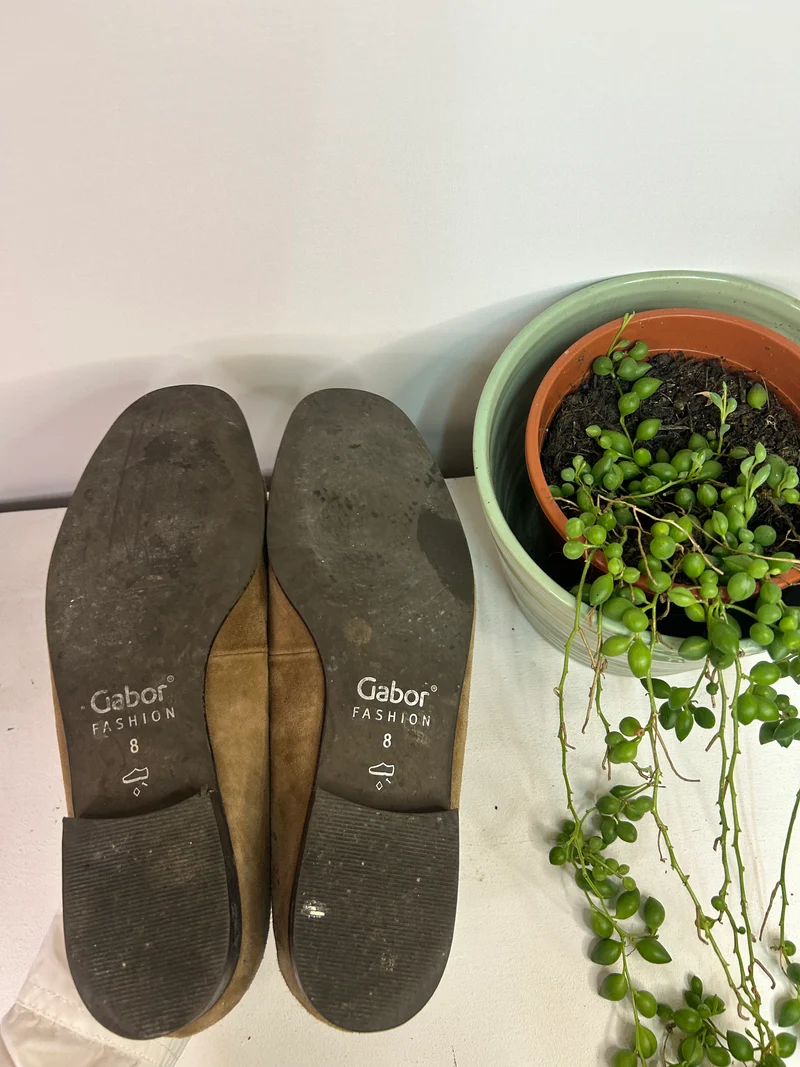 Braune Ballerina Schuhe - Gabor - Gr. 41