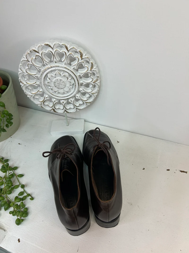 Braune Halbschuhe - Peter Kaiser - Gr. 38