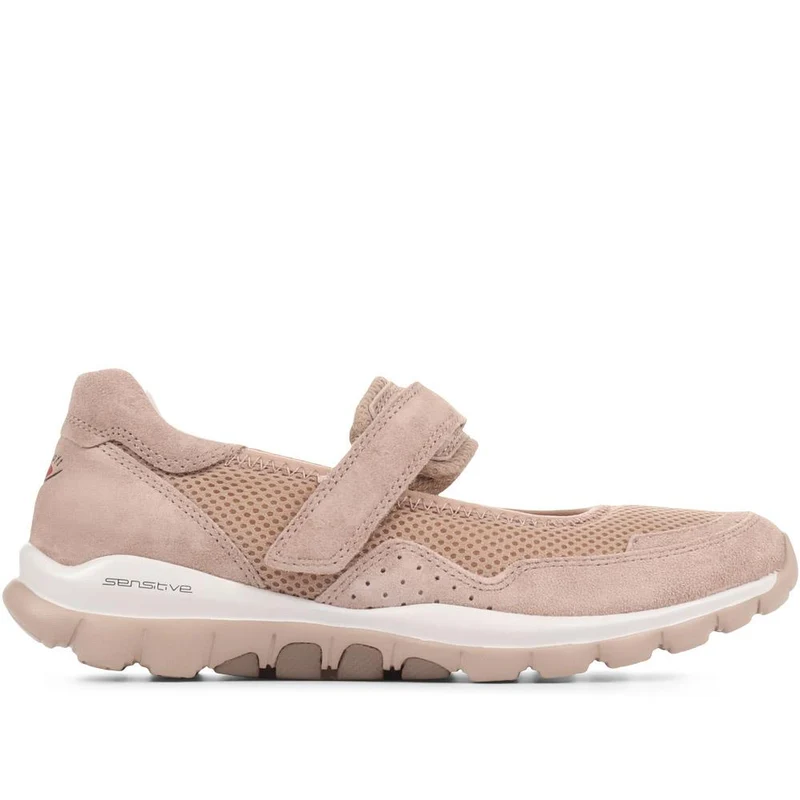 Anderson Suede Mary Jane Shoes - GAB35542 / 322 397 - Sand