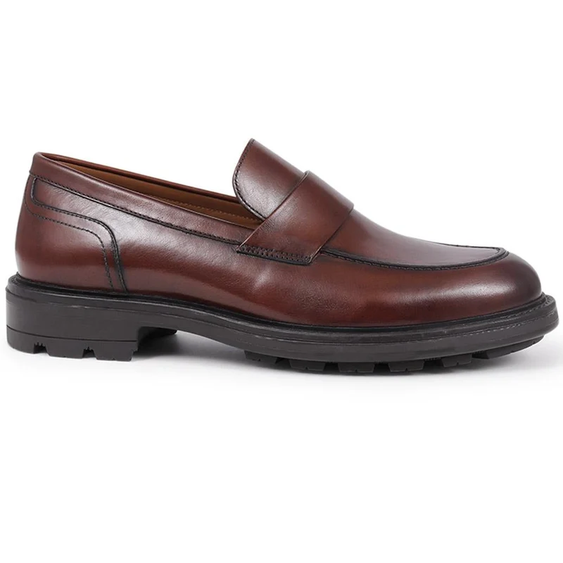 Romeo Leather Loafers - ROMEO / 325 928 - Dark Brown