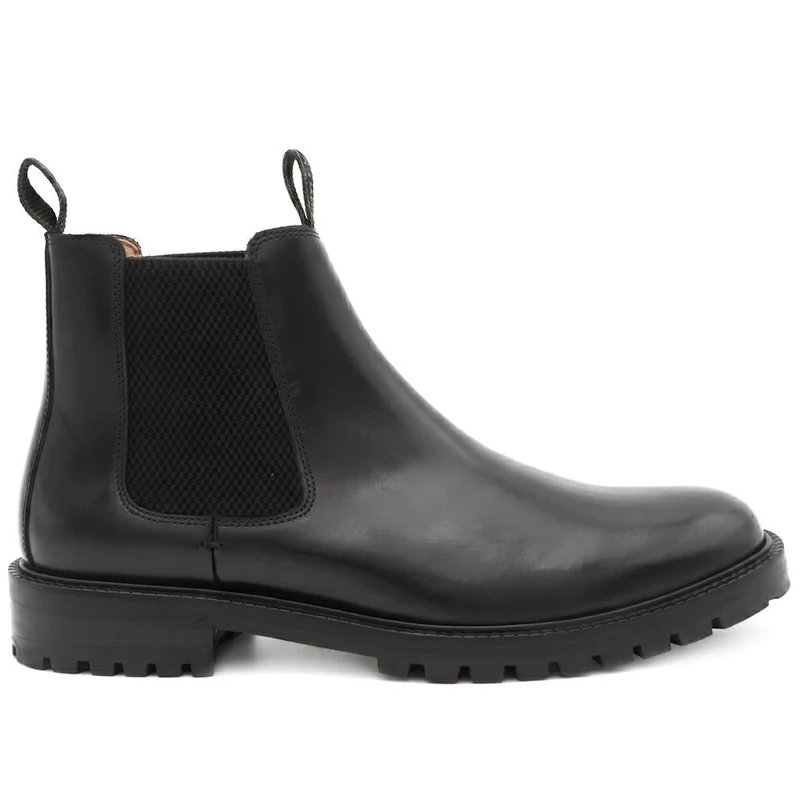 Damone Leather Chelsea Boots - DAMONE / 329 943 - Black Leather