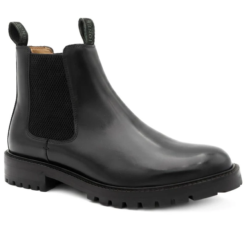 Damone Leather Chelsea Boots - DAMONE / 329 943 - Black Leather