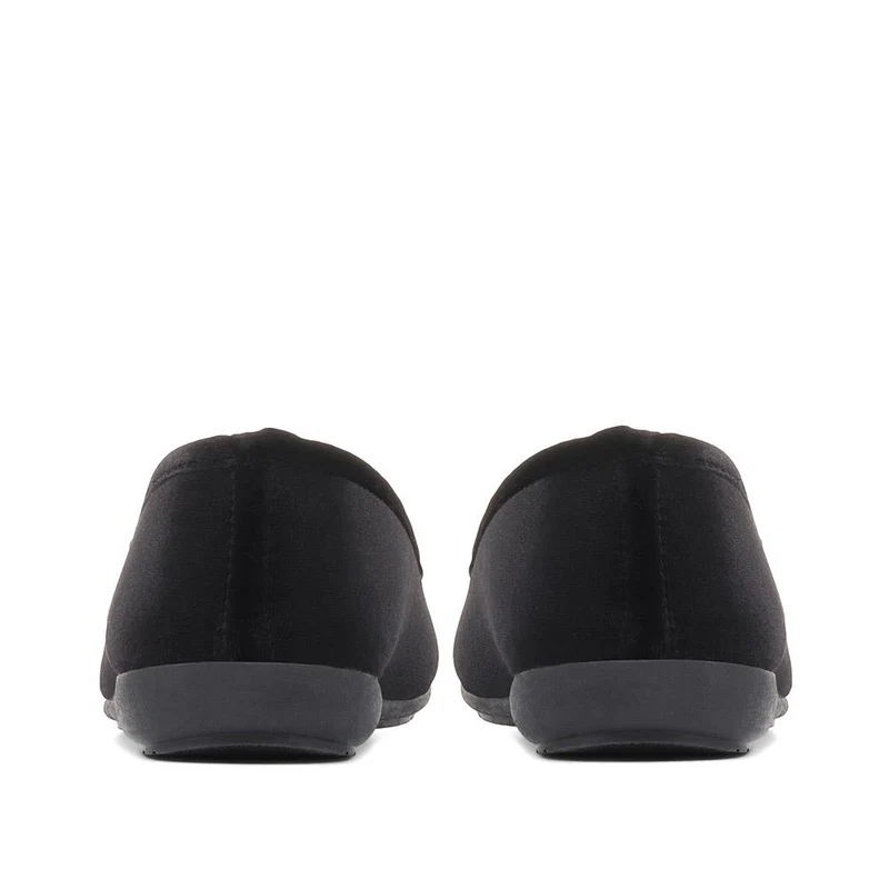 Erika Pom Pom Slippers - ERIKA / 322 776 - Black