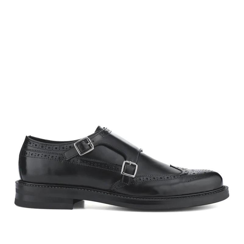 Nathan Leather Double Monk Shoes - NATHAN / 328 501