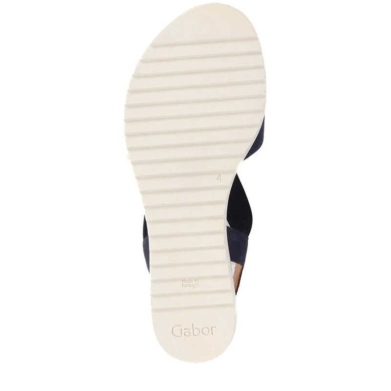 Reese Chunky Leather Sandals - GAB39509 / 325 075 - Navy