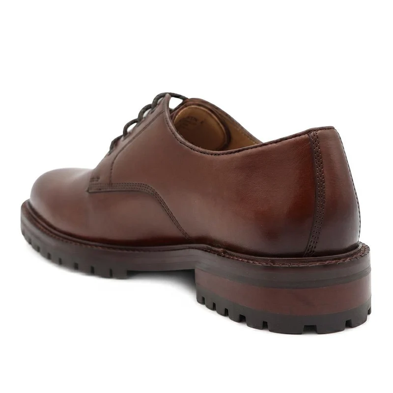 Langston Leather Derby Shoes - LANGSTON / 329 946 - Chestnut