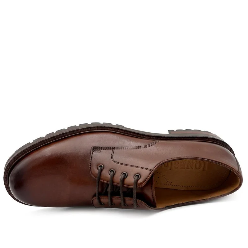 Langston Leather Derby Shoes - LANGSTON / 329 946 - Chestnut