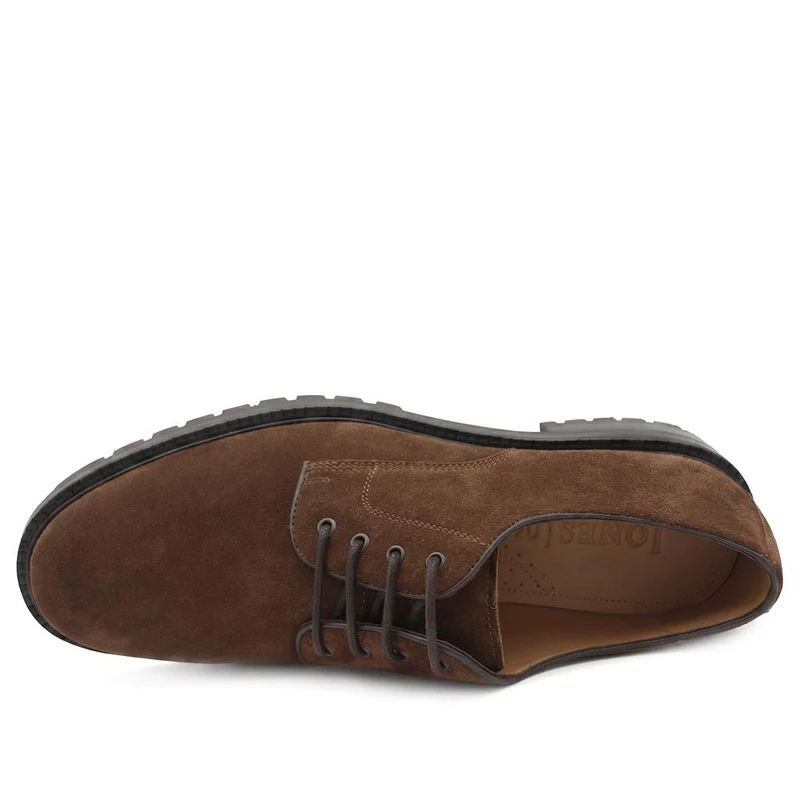Langston Leather Derby Shoes - LANGSTON / 329 946 - Brown Suede