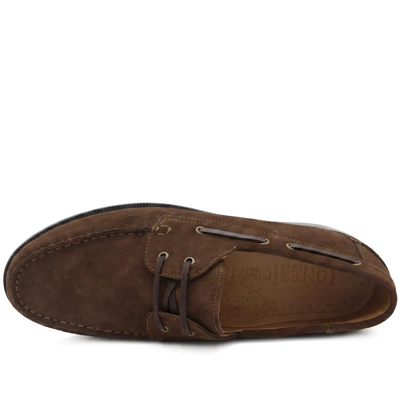 Parrie Smart Leather Boat Shoes - PARRIE / 329 947 - Brown Suede