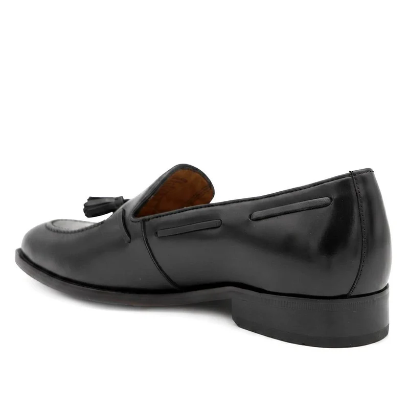 Rolando Leather Tassel Loafers - ROLANDO / 329 985 - Black Leather