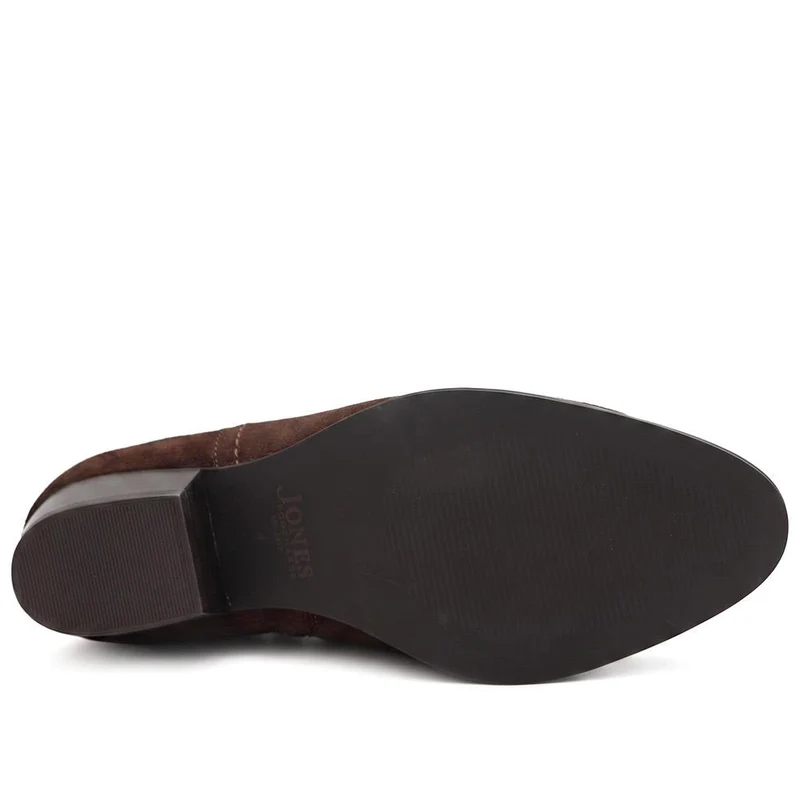 Floralie Leather Cushioned Ankle Boots - FLORALIE / 329 919 - Choco Suede