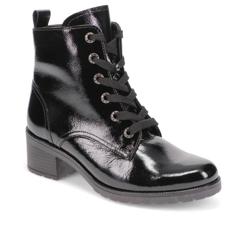 Joylon Block Heel Lace-Up Boots - GAB40510 / 325 884 - Black